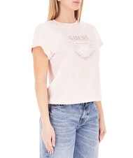 GUESS STARS Koszulka z nadrukiem i ćwiekami delikatny r&oacute;ż - Koszulki i topy damskie - 3