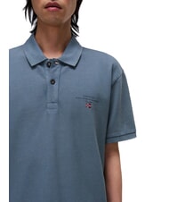 NAPAPIJRI ELBAS JERSEY Koszulka polo z bawełny z mikrologo burzowa pogoda - Polo męskie - 3
