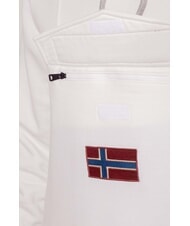 NAPAPIJRI BURGEE Bluza z kapturem czapla biała - Bluzy męskie - 3