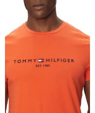 TOMMY HILFIGER TH Koszulka z kr&oacute;tkim rękawem i nadrukowanym logo jaskrawo pomarańczowy - Koszulki męskie - 3