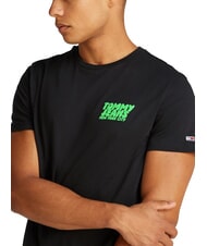 TOMMY HILFIGER TH JEANS Koszulka z kr&oacute;tkim rękawem czarny - Koszulki męskie - 3