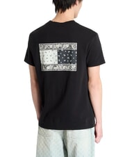 TOMMY HILFIGER TH JEANS Koszulka z nadrukiem flagi paisley czarny - Koszulki męskie - 2
