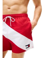 TOMMY HILFIGER TH Str&oacute;j boksera w paski średnio czerwony - Stroje kąpielowe męskie - 3