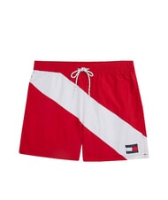 TOMMY HILFIGER TH Str&oacute;j boksera w paski średnio czerwony - Stroje kąpielowe męskie - 4