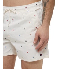 TOMMY HILFIGER TH Str&oacute;j z kr&oacute;tkimi spodenkami w mikro wz&oacute;r niebo pustyni/starożytna biel - Stroje kąpielowe męskie - 3