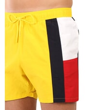 TOMMY HILFIGER TH Bokser pływacki z flagą boczną ż&oacute;łty nagietek - Stroje kąpielowe męskie - 3