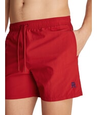 TOMMY HILFIGER TH Str&oacute;j boksera z logo monogramu średnio czerwony - Stroje kąpielowe męskie - 3