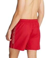 TOMMY HILFIGER TH Bokserki kąpielowe z logo z boku średnio czerwony - Stroje kąpielowe męskie - 2