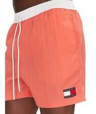 TOMMY HILFIGER TH Dwukolorowe spodenki kąpielowe r&oacute;żowy mak - Stroje kąpielowe męskie - 3