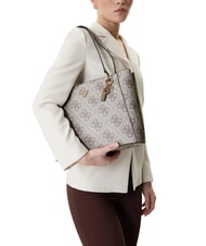 GUESS NOELLE 2 Torba na ramię z nadrukiem logo 4G logo w kolorze ciemnego szarego - Torby damskie - 5