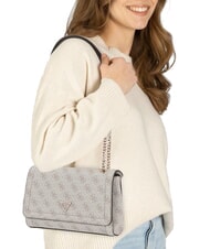 GUESS NOELLE 2 Torba konwertowalna z klapką logo w kolorze ciemnego szarego - Torby damskie - 4