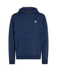 TOMMY HILFIGER TH Bluza z kapturem bawełniana nocne niebo - Bluzy męskie - 4