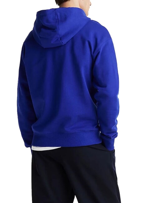 TH Bluza z kapturem z herbem klin niebieski - Bluzy męskie