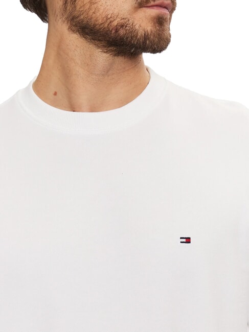 TH Bluza bawełniana z okrągłym dekoltem biały - Bluzy męskie