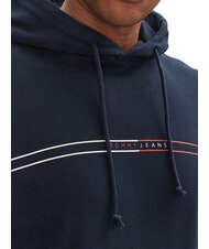 TOMMY HILFIGER TH JEANS Bluza z kieszenią i kapturem ciemna noc granatowa - Bluzy męskie - 3