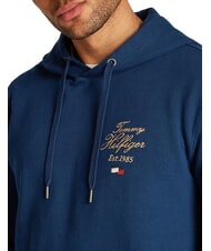 TOMMY HILFIGER TH Bluza z kapturem z haftowanym logo nocne niebo - Bluzy męskie - 3