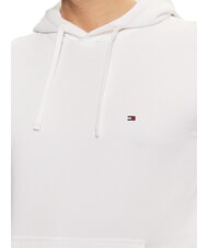 TOMMY HILFIGER TH Bluza z kapturem bawełniana biały - Bluzy męskie - 3