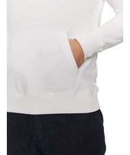 TOMMY HILFIGER TH Bluza z kapturem bawełniana biały - Bluzy męskie - 4