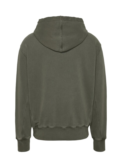 TH JEANS Bluza z kapturem z haftowanym logo zmęczenie zielone - Bluzy męskie