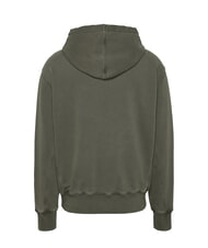 TOMMY HILFIGER TH JEANS Bluza z kapturem z haftowanym logo zmęczenie zielone - Bluzy męskie - 5