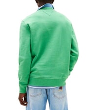 TOMMY HILFIGER TH JEANS Bluza bawełniana z okrągłym dekoltem nadmorski zielony - Bluzy męskie - 2