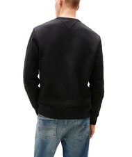 TOMMY HILFIGER TH JEANS Bluza bawełniana z okrągłym dekoltem czarny - Bluzy męskie - 2