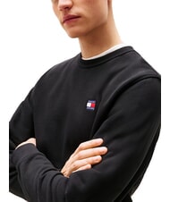 TOMMY HILFIGER TH JEANS Bluza bawełniana z okrągłym dekoltem czarny - Bluzy męskie - 3