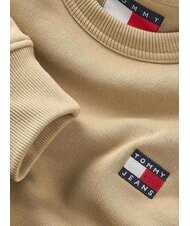 TOMMY HILFIGER TH JEANS Bluza bawełniana z okrągłym dekoltem reliktowa opalenizna - Bluzy męskie - 3