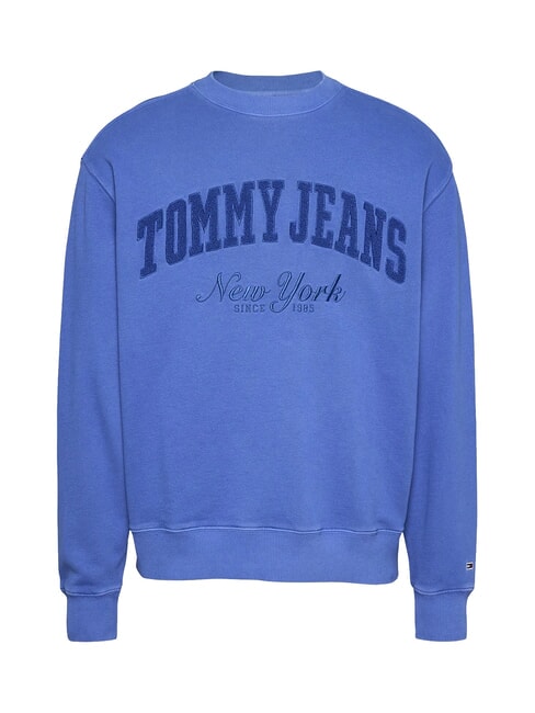 TH JEANS Bluza z logo misia niebieska pogoda - Bluzy męskie