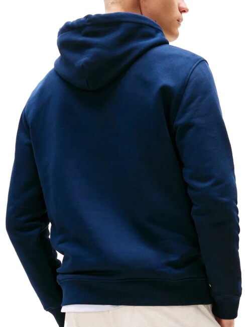 TH JEANS Bluza z kapturem z naszywką flagową ciemna noc granatowa - Bluzy męskie