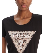 GUESS LEO TRIANGLE Koszulka z kr&oacute;tkim rękawem odrzutowiec - Koszulki i topy damskie - 3