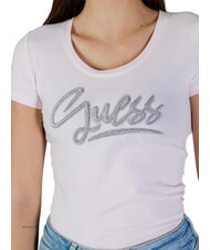 GUESS SCRIPT Koszulka czysto biały - Koszulki i topy damskie - 3