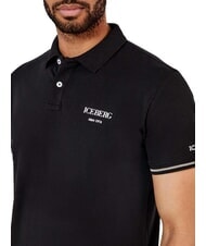 ICEBERG BASIC Koszulka polo bawełniana czarny - Polo męskie - 3