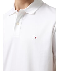 TOMMY HILFIGER TH Koszulka polo z kr&oacute;tkim rękawem z bawełny biały - Polo męskie - 3
