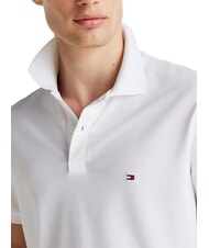 TOMMY HILFIGER TH Koszulka polo z kr&oacute;tkim rękawem z bawełny biały - Polo męskie - 3