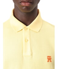 TOMMY HILFIGER TH Koszulka polo z kr&oacute;tkim rękawem i haftowanym monogramem trawa cytrynowa - Polo męskie - 3
