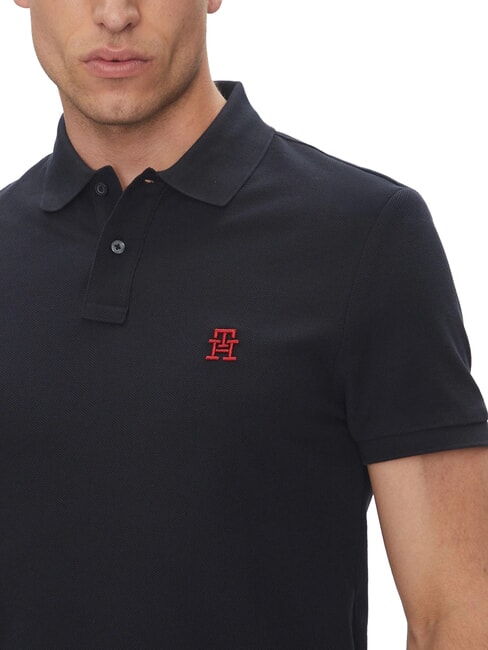 TH Koszulka polo z kr&oacute;tkim rękawem i haftowanym monogramem pustynne niebo - Polo męskie