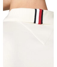 TOMMY HILFIGER TH Koszulka polo z kr&oacute;tkim rękawem i wstążką przy kołnierzyku biały - Polo męskie - 3