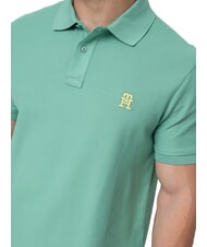 TOMMY HILFIGER TH Koszulka polo z kr&oacute;tkim rękawem i haftowanym monogramem Fort Green - Polo męskie - 3