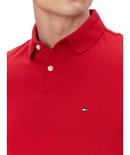 TOMMY HILFIGER TH Koszulka polo z kr&oacute;tkim rękawem o regularnym kroju średnio czerwony - Polo męskie - 3
