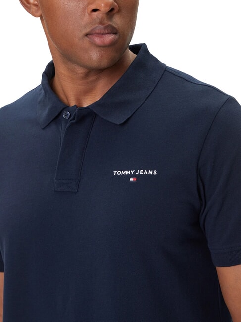 TH JEANS Koszulka polo z kr&oacute;tkim rękawem i logo ciemna noc granatowa - Polo męskie
