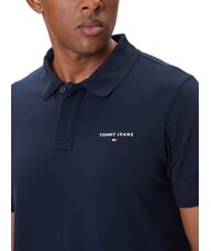 TOMMY HILFIGER TH JEANS Koszulka polo z kr&oacute;tkim rękawem i logo ciemna noc granatowa - Polo męskie - 3