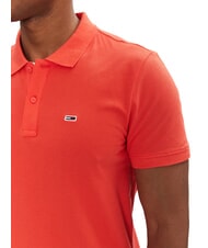 TOMMY HILFIGER TH JEANS Koszulka polo z kr&oacute;tkim rękawem i flagą jasny szkarłat - Polo męskie - 3