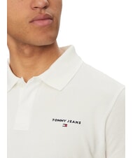 TOMMY HILFIGER TH JEANS Koszulka polo z kr&oacute;tkim rękawem i logo ecru - Polo męskie - 3