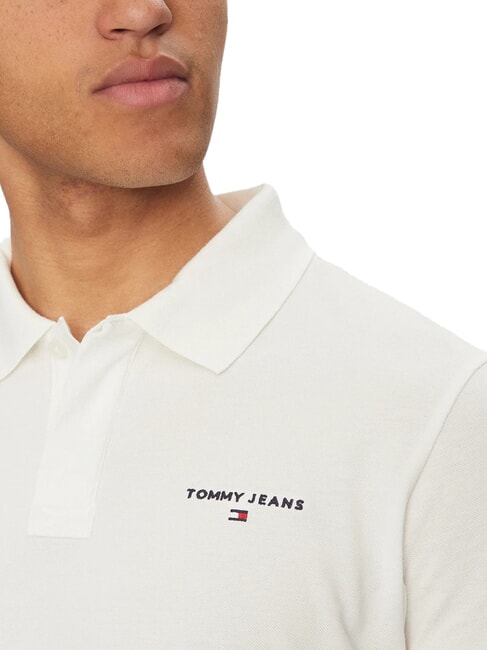 TH JEANS Koszulka polo z kr&oacute;tkim rękawem i logo ecru - Polo męskie