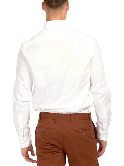TH Koszula z długim rękawem z elastycznej bawełny PVH Classic White - Koszule męskie