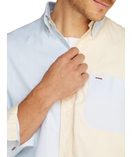 TOMMY HILFIGER TH Koszula z długim rękawem w bloki kolor&oacute;w przewiewny niebieski - Koszule męskie - 3