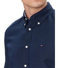 TOMMY HILFIGER TH Koszula z kr&oacute;tkim rękawem i guzikami granat węglowy - Koszule męskie - 3