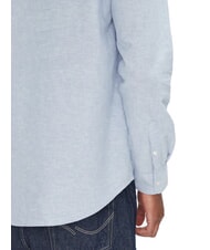 TOMMY HILFIGER TH JEANS Koszula z mieszanki lnu i kołnierzykiem typu st&oacute;jka Kolorado niebieski - Koszule męskie - 4