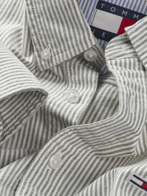 TH JEANS Koszula w paski z długim rękawem ciemna noc granatowa - Koszule męskie